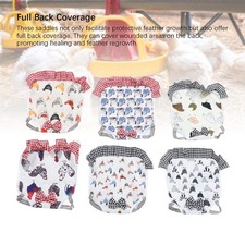 6Pcs Hen Saddle Breathable Full Protection Odorless Wing Back Protector Chicken