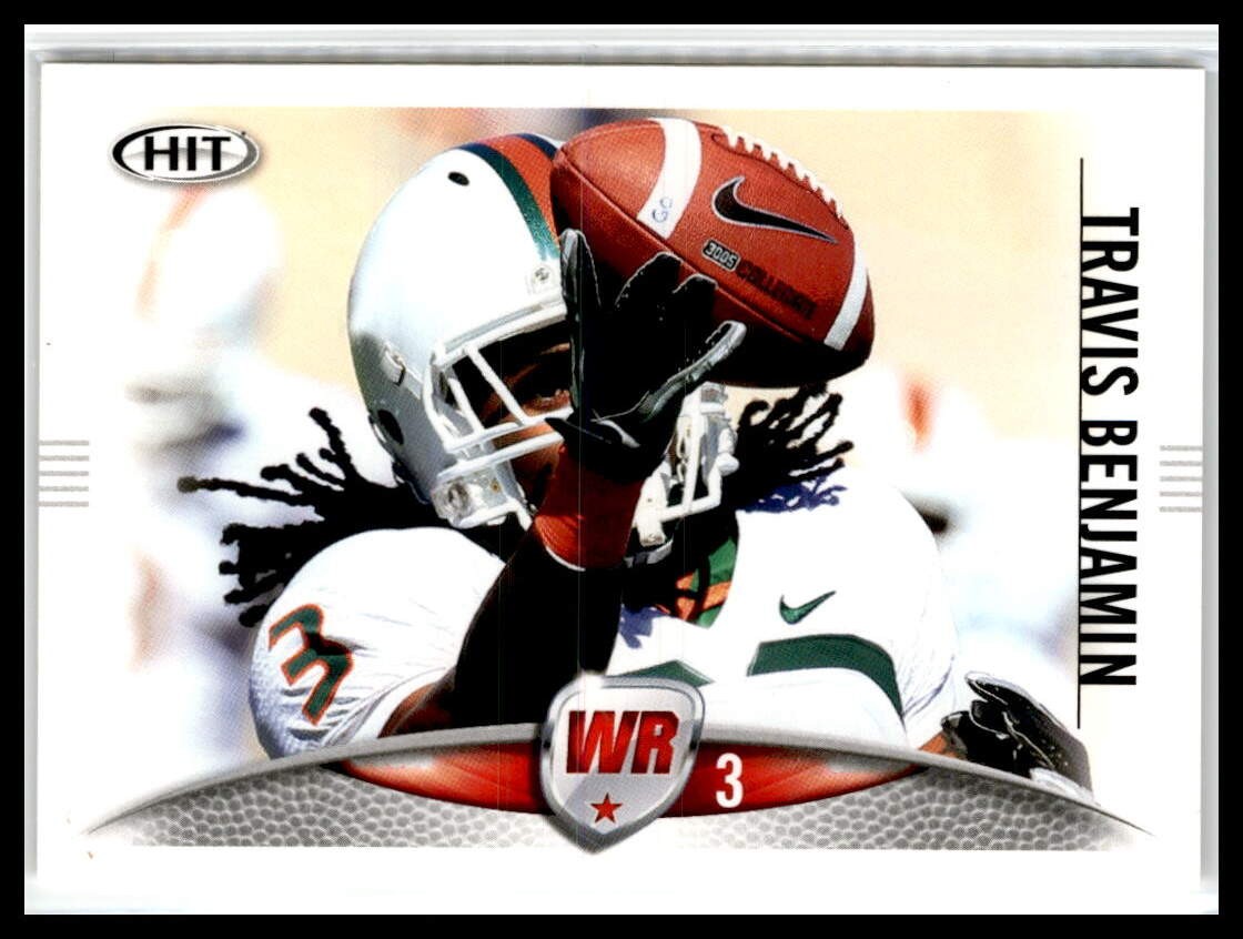 Travis Benjamin 2012 SAGE HIT #84 Miami Hurricanes