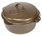 Vintage Griswold Button Logo No. 9 Cast Iron Dutch Oven Excellent restored Cond