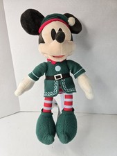 Disney Mickey Mouse Christmas Holiday Elf Plush 16"