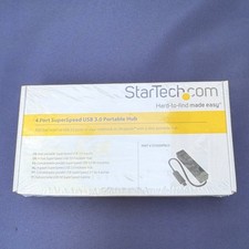 StarTech 4 Port SuperSpeed USB 3.0 Portable Hub, Black, ST4300PBU3