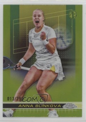 2024 Topps Chrome Lime Green Refractor 13/299 Anna Blinkova #143 Rookie RC 6ns