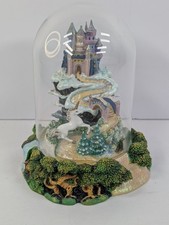 The Franklin Mint “KINGDOM OF THE UNICORN" 5 1/4" Tall w/ Glass Dome