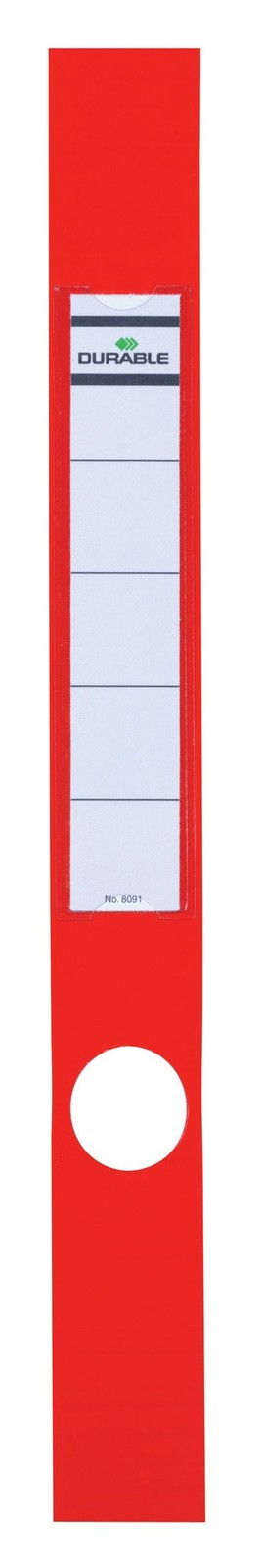 Durable 809103 Ordofix Lever Arch Spine Labels 40 x 390 mm - Red Pack of 10 re 4590₽