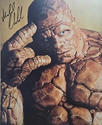 8x10'' Fantastic Four The Thing Nahaufnahme Fuji Druck signiert von Michael Chiklis