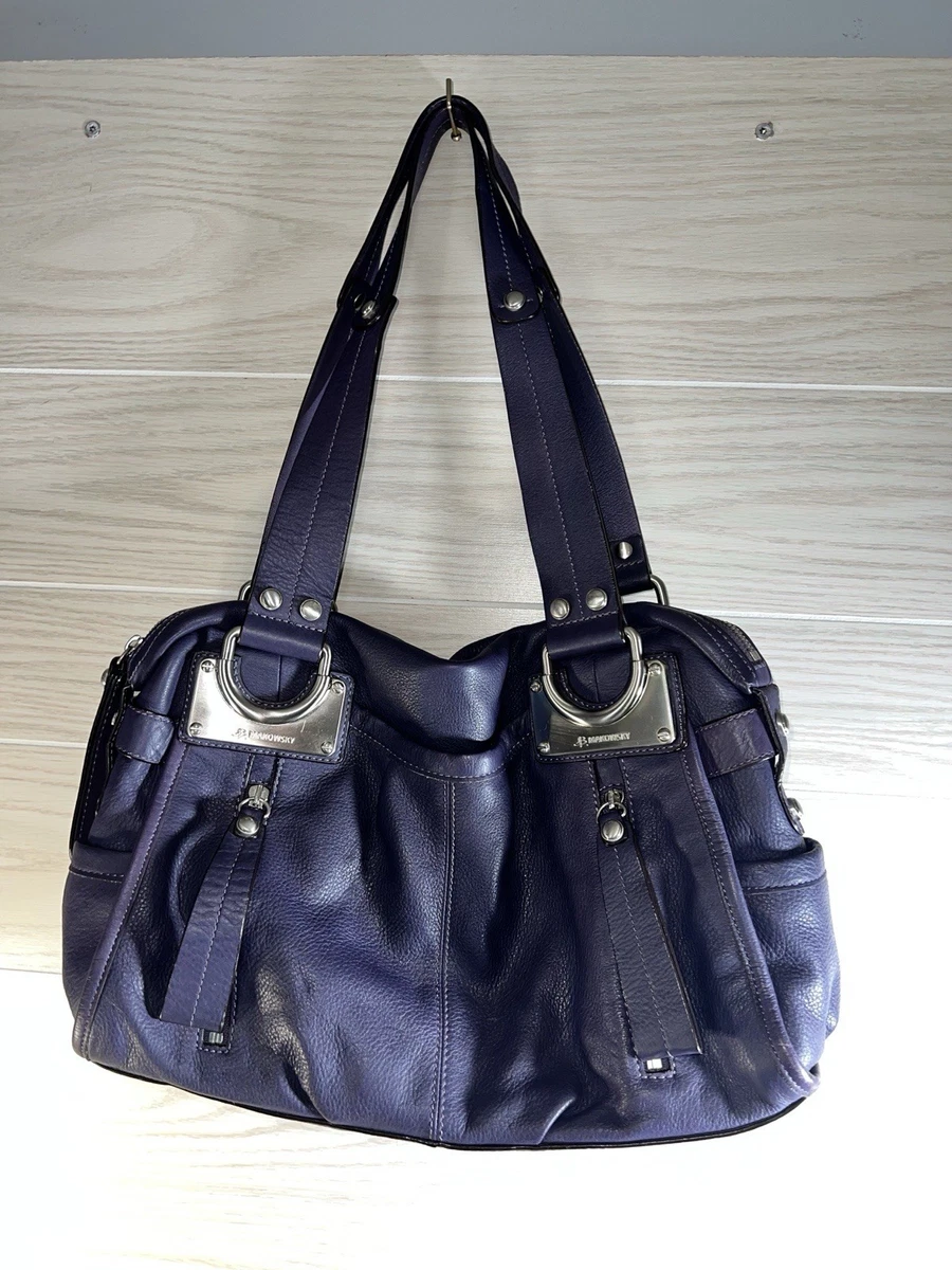 Sac à main en cuir B. Makowsky Violet en Cuir - 56655724