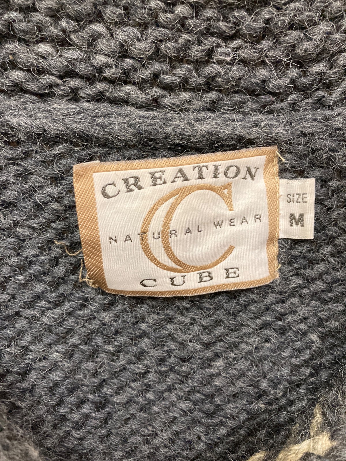 CREATION CUBE Creation Cube / Henley Neck Cowicha… - image 3