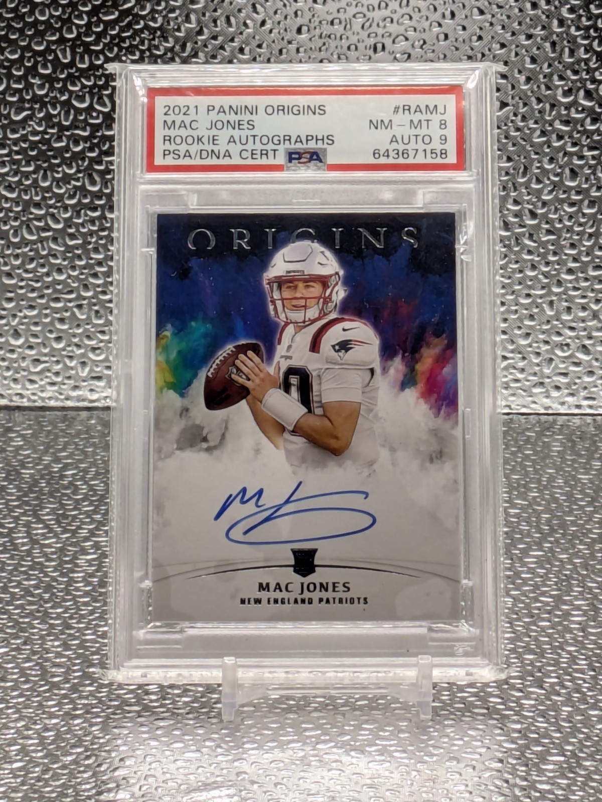 2021 Panini Origins Rookie Auto PSA 8 Mac Jones Patriots/49ers 📈🚀