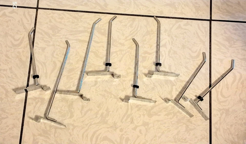 Soportes de acero inoxidable para paneles dogados de 7 piezas - Imagen 3 de 3