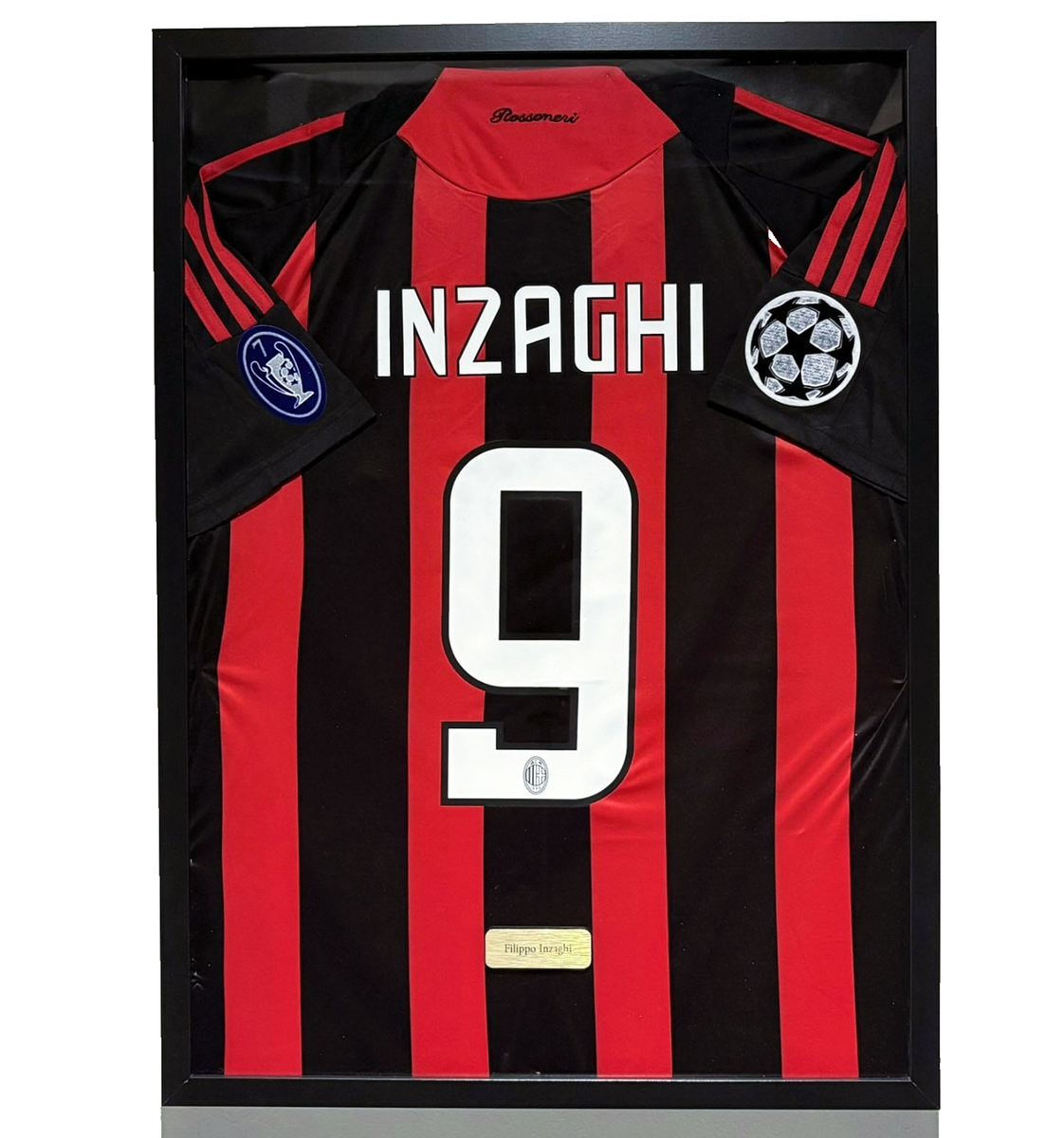 AC Milan Filippo Inzaghi Jersey Framed, Filippo Inzaghi Shirt