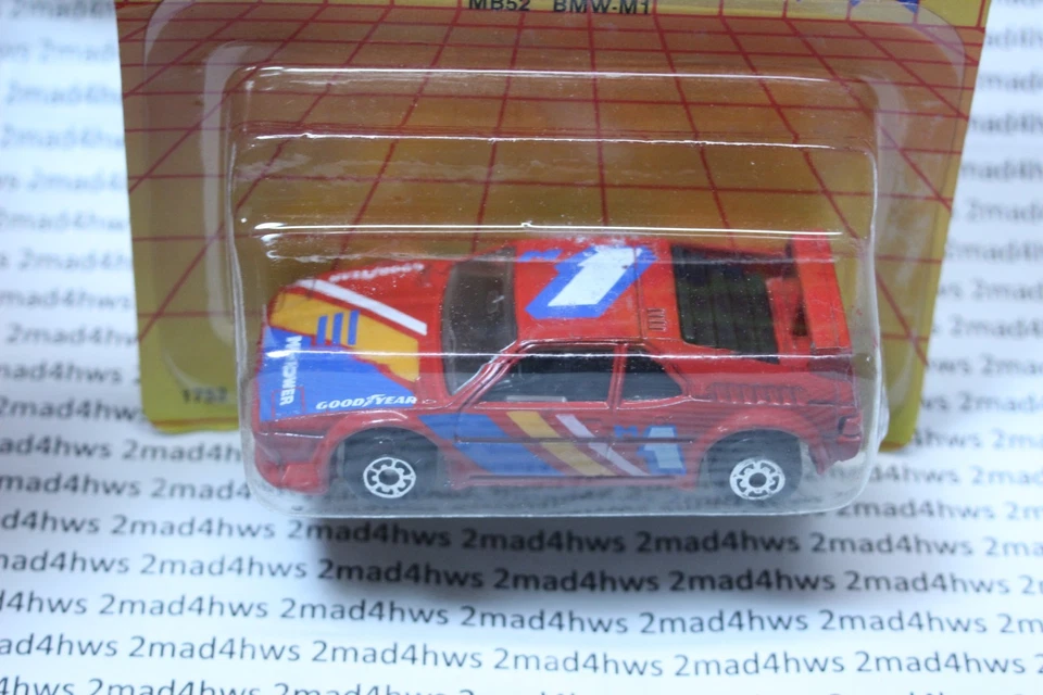 Vintage 1988 Matchbox Superfast MB52 vermelho BMW M1 superstars automotivos - Imagem 3 de 4
