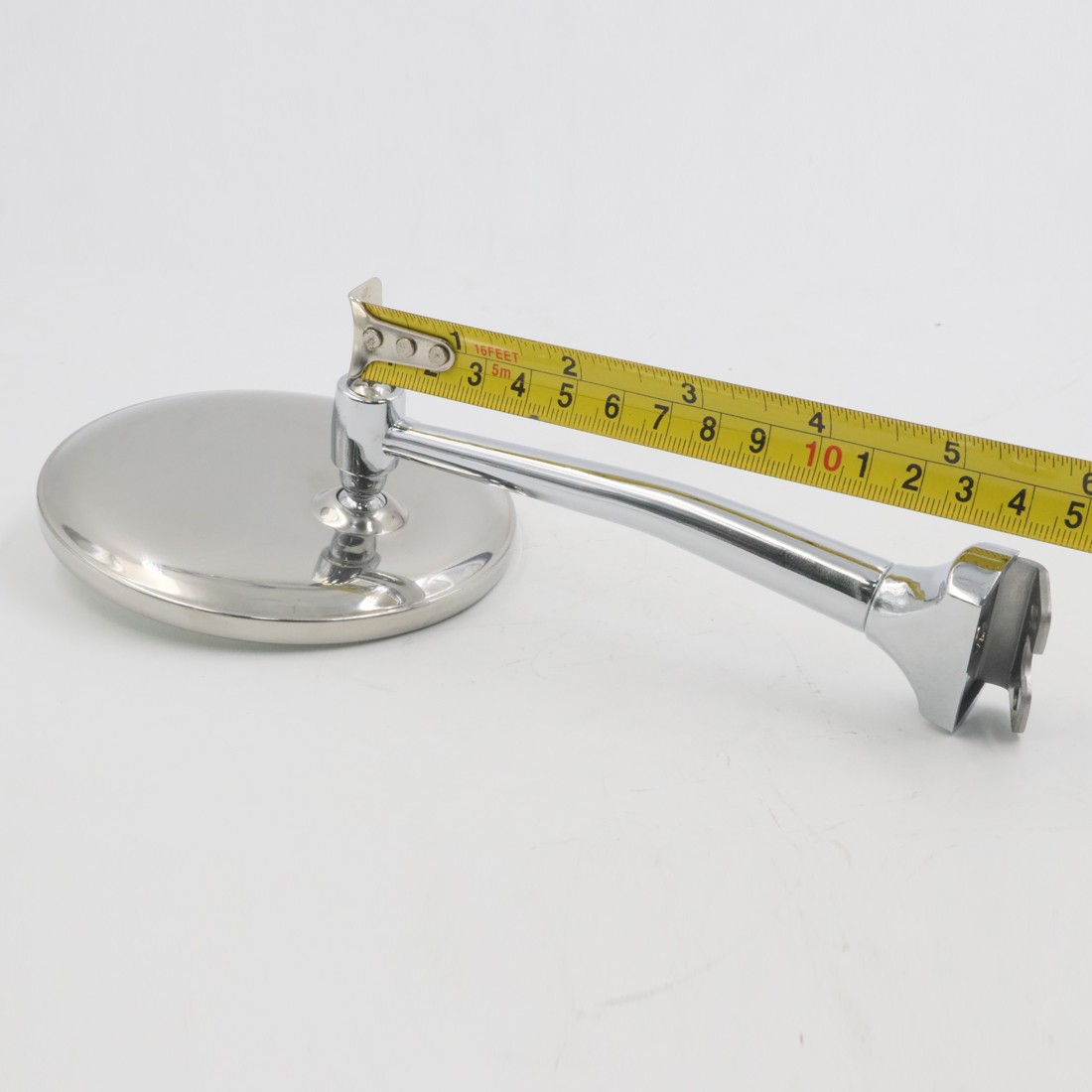 CHROME CLAMP MIRRORS L/R 2 Pcs. FIT FORD DELUXE F-SERIES F-3 F-100 TRUCK 1937-52