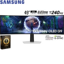 Samsung 49" Odyssey DQHD OLED G9 Curved Gaming Monitor Open Box  1 Yr Warranty