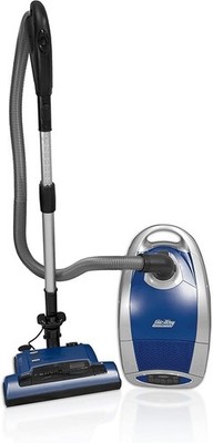 AirWay Altera HEPA Bagged Canister Vacuum Cleaner Set Metallic Blue
