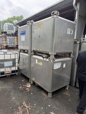 350 Gallon Stainless steel IBC Tanks Totes 6 Available Hoover Metal Craft