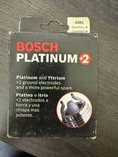 Bosch Platinum+2 Spark Plugs (Part # 4301 ) – Box of 4, Brand New