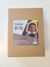 NEW Travel Bug Baby Head Support Strap Cover Set Goldbug 3 Piece Set