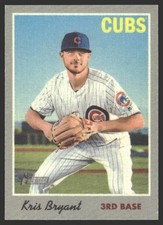 Kris Bryant #2 2019 Topps Heritage 1970 Cloth Stickers Chicago Cubs