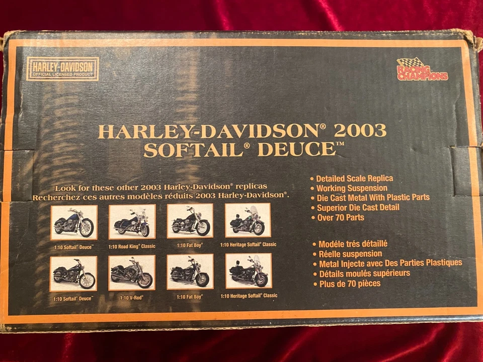 Ventage 1:10 ERTL 2003 HARLEY-DAVIDSON DEUCE MOTORCYCLE New Lot 197 - Image 3 of 4
