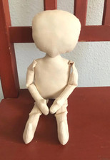 12", BLANK Doll Body, Primitive Unfinished Cloth Doll, Handmade Doll