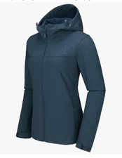 CAMEL CROWN Womens Fleece Lined Softshell Jacket Hooded Waterproof Windproof XXL
