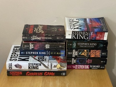 Stephen King 10 Book Lot (2 HC, 8 PB) Dark Tower Series 1-3, Pet Cemetery, Cell