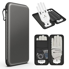 Golf Glove Case, Golf Glove Case with Two Gloves Holder for Golf Bag Accessories