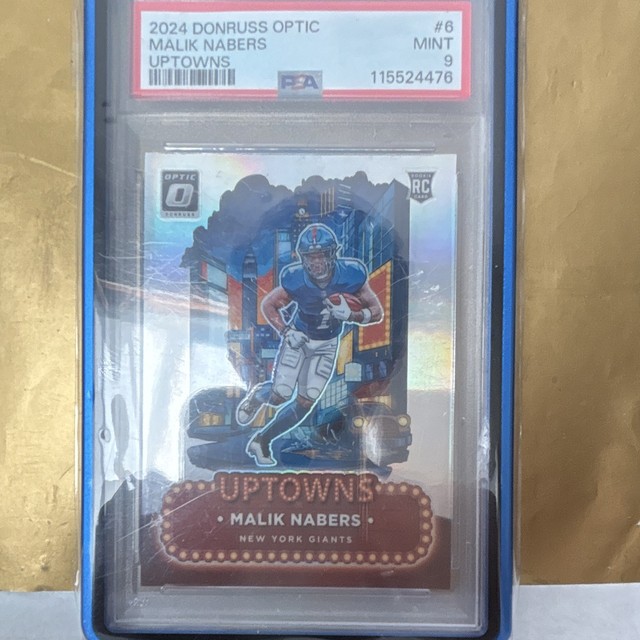 2024 Malik Nabers New York Giants Uptowns PSA 9 CHASE PACK READ DESC