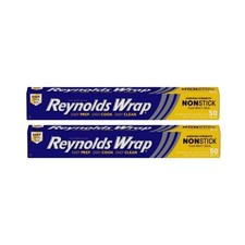 Reynolds Wrap Non-Stick Aluminum Foil Easy Prep, Cook  Clean 50 Sq Ft Pack...