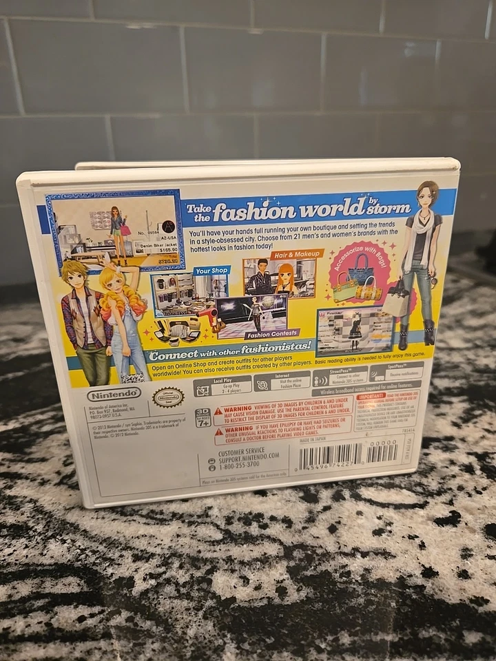 Style Savvy: Trendsetters (Nintendo 3DS, 2012) Authentic Complete CIB Tested - Image 2 of 4