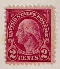 US 2c George Washington Stamp Scott 220 Affixed to Vintage Postcard Unused Look