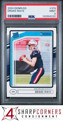 2024 PANINI DONRUSS #379 DRAKE MAYE RC RATED ROOKIE PSA 9
