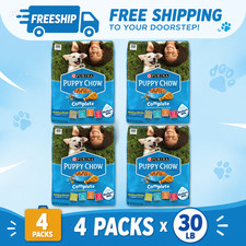 4 Packs -Purina Puppy Chow Complete Puppy Dog Dry Food - Chicken, 30lb 0.64 per pound