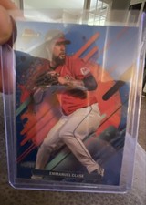 2025 Topps Finest - Rare Emmanuel Clase #273 Blue Refractor /99