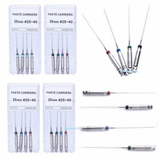 2 Packs Dental Paste Carrier Spiral Fillers Engine Use Root Canal 21/25mm #25-40