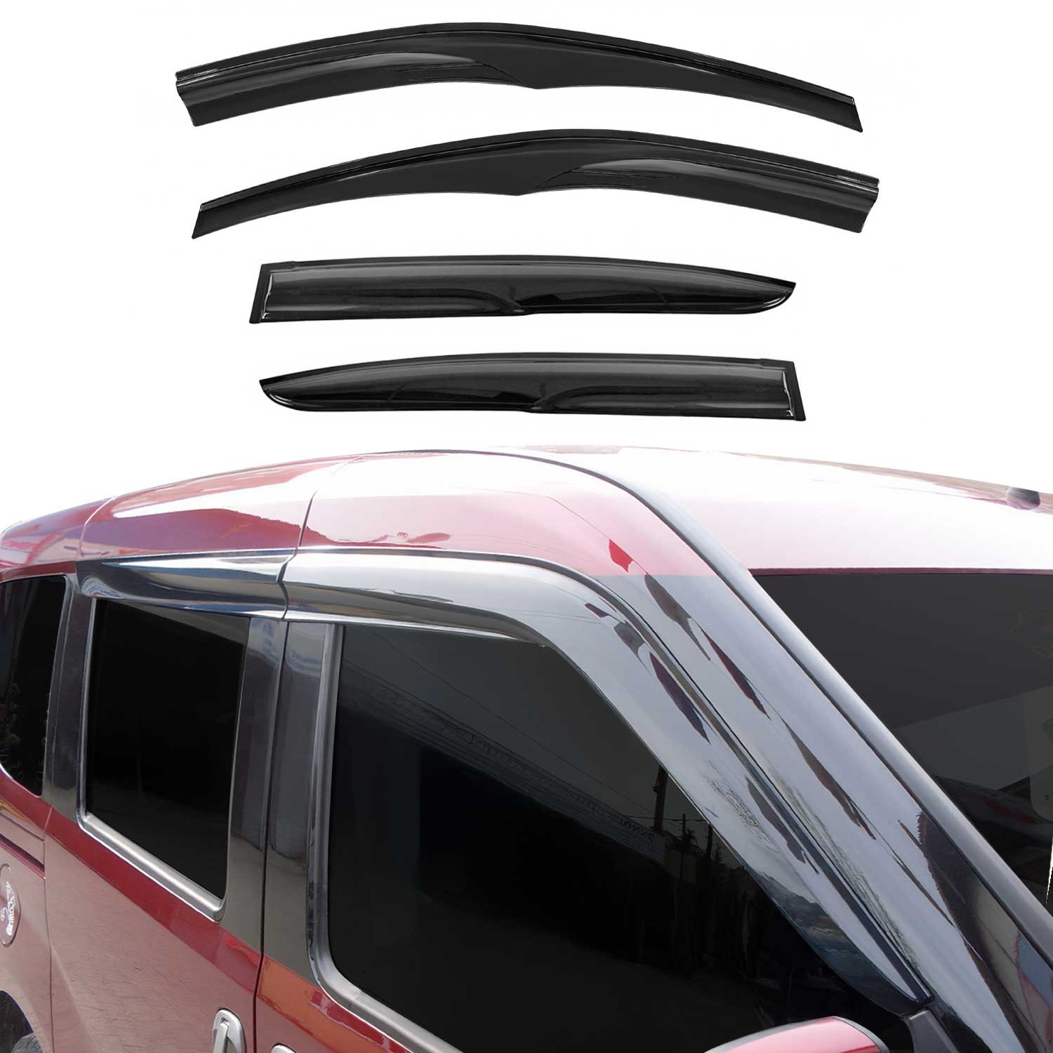 Déflecteurs d'air Ford Tourneo Courier 2014-2023 pour les trajets sous la pluie en famille