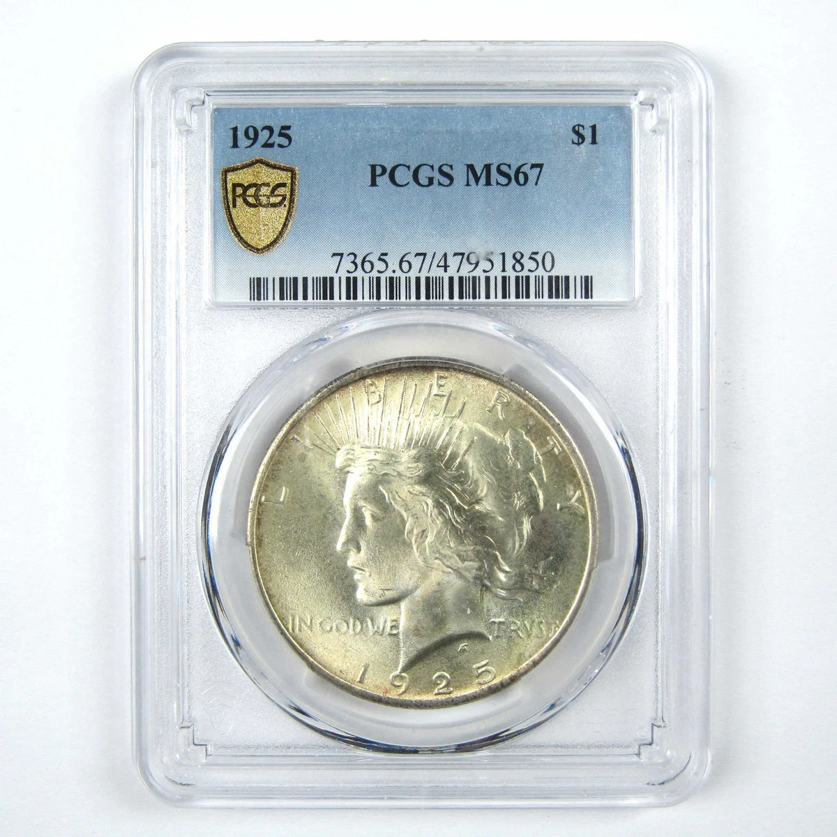 Grade MS 67 PCGS Certified Peace Dollars (1921-1935) for sale | eBay