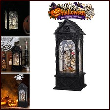 Halloween Ghost Projection Snow Globe Lantern 6 Hour Timer USB Battery Operated