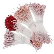 4 Bundles Flower Stamens Embellishments for Crafting Faux Flowers Crafts Fake