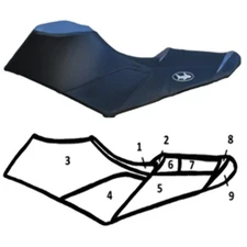 Sea-Doo GTR-X 230, RXP-X 260,  RXP-X 300 Custom Seat Cover PWC BlackTip