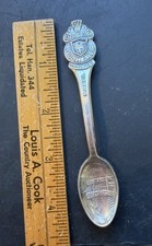 Vintage Rolex Bucherer Watches Silver Souvenir Spoon Basel Castle CB 6.9 FINE