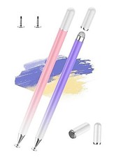 Stylus Pens for Touch Screens 2PCS , High Precision Magnetic Disc Pink Purple