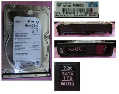 HP W129126839 861686-B21 1TB SATA 6G 7.2K LFF LP ~E~