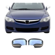 Spiegelkappen Spiegelabdeckung für Honda Civic mk8 Limo 2006-11 Pre-FL Chrom Abs