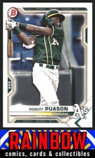 2021 Bowman Draft #BD-153 Robert Puason Oakland Athletics