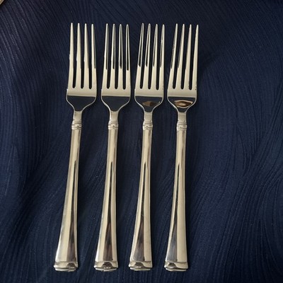 4 Dinner Forks - Mikasa Harmony Flatware, 18/10 Stainless Steel Silverware
