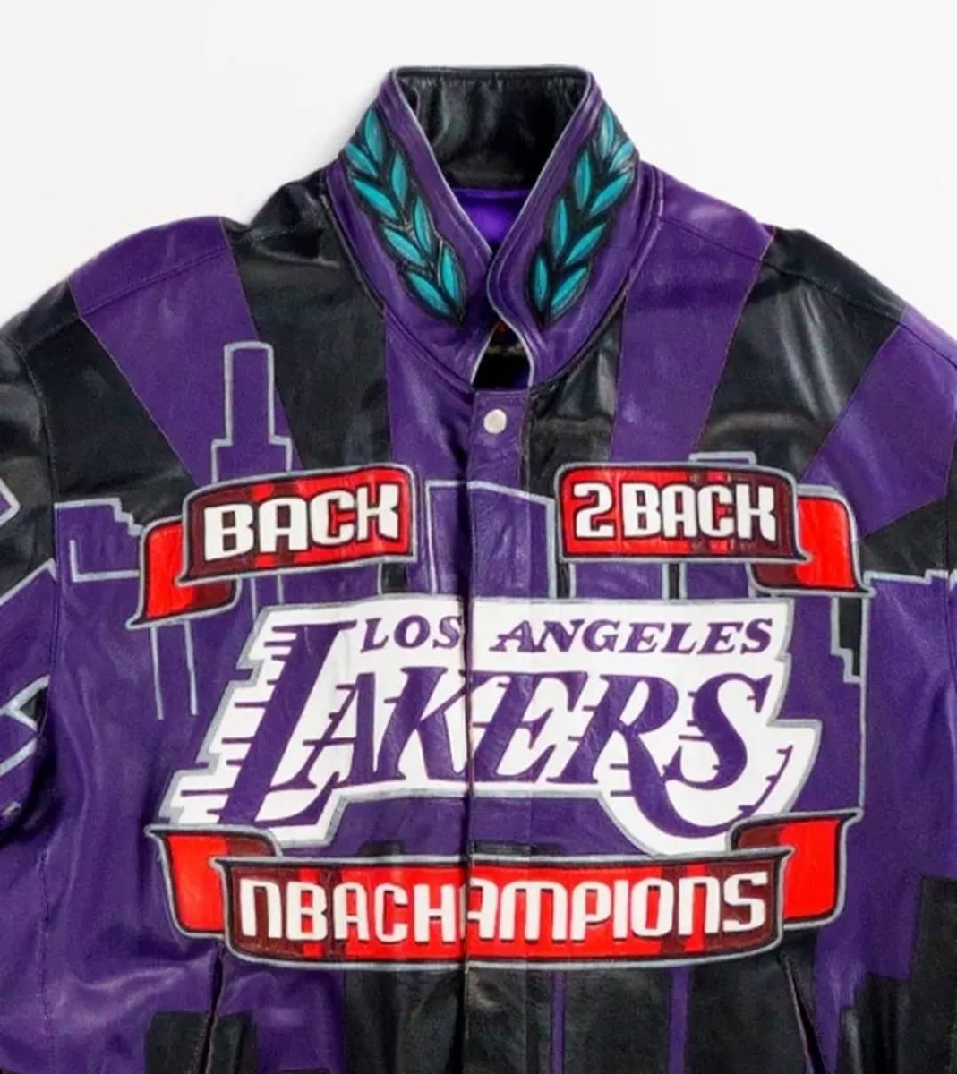 【レア級】NBAチャンピオン 90年代チーム レザージャケット Los Angeles Lakers 2001 Champions Real Cowhide Leather Jacket-NBA