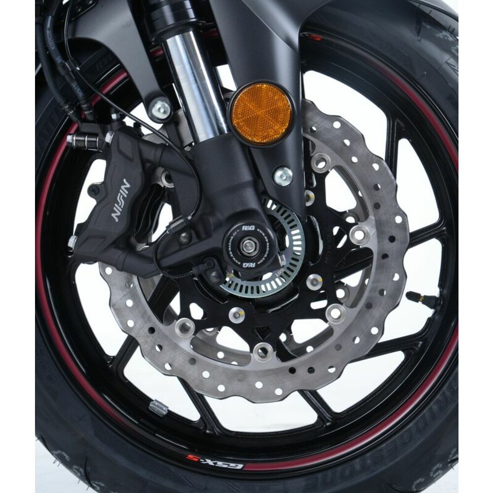 R&G RACING Fork Guard Black Triumph Street Triple 765 for Moto