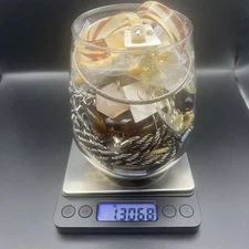 Vintage to Modern Wearable Costume Jewelry Mystery Lot 1.3 Lb Mixed Materials