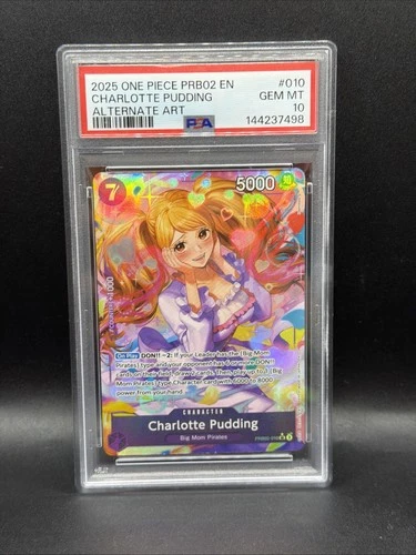 PSA 10 Charlotte Pudding (Alt Art) PRB02-010 One Piece English